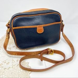 Vintage Coach | Navy & Tan Crossbody Purse